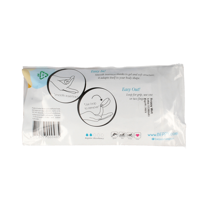 Beppy Soft+ comfort tampons wet 4 Stuks - DrogistWereld