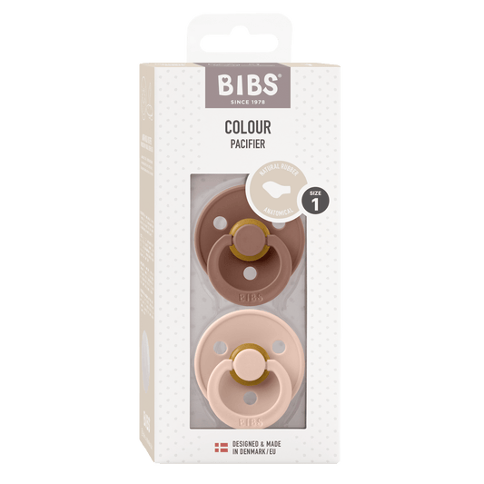 Bibs Fopspeen anatomical maat 1 blush/woodstock 2 Stuks - DrogistWereld