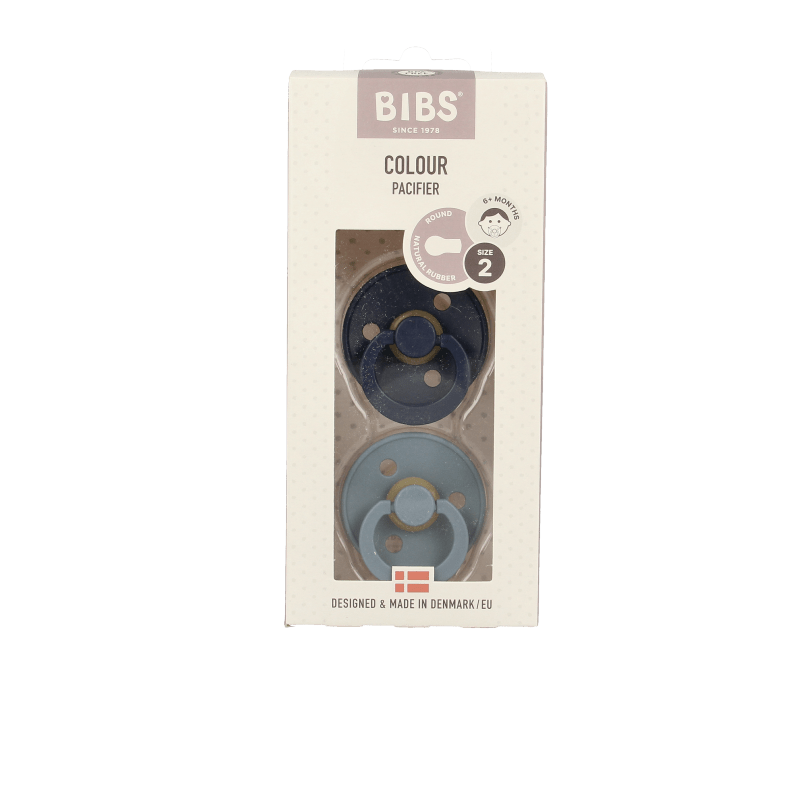 Bibs Fopspeen maat 2 deep space/petrol 2 pack 2 Stuks - DrogistWereld