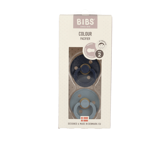 Bibs Fopspeen maat 2 deep space/petrol 2 pack 2 Stuks - DrogistWereld