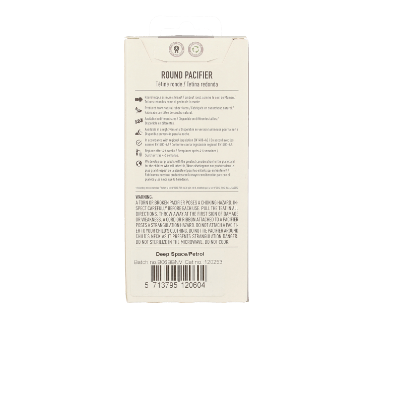 Bibs Fopspeen maat 2 deep space/petrol 2 pack 2 Stuks - DrogistWereld