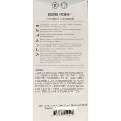 Bibs Fopspeen maat 2 woodchuck/blush 2 pack 2 Stuks - DrogistWereld