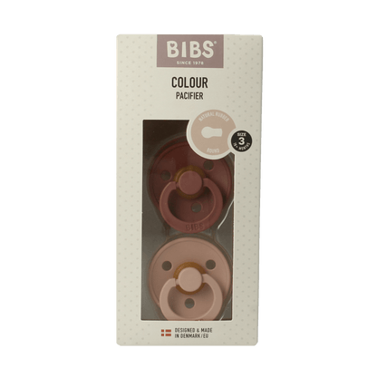 Bibs Fopspeen maat 3 woodchuck blush 2 Stuks - DrogistWereld