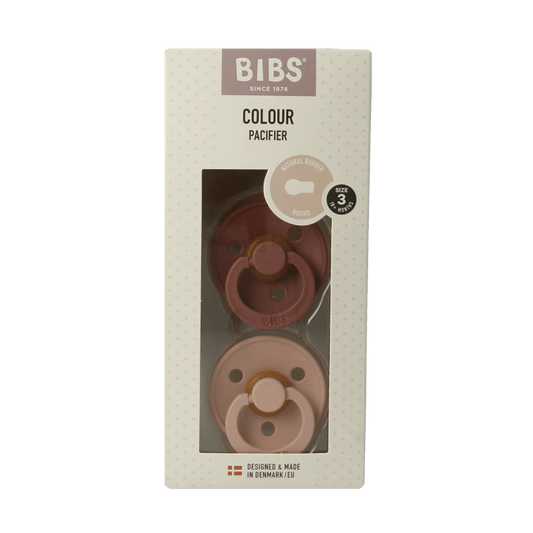 Bibs Fopspeen maat 3 woodchuck blush 2 Stuks - DrogistWereld