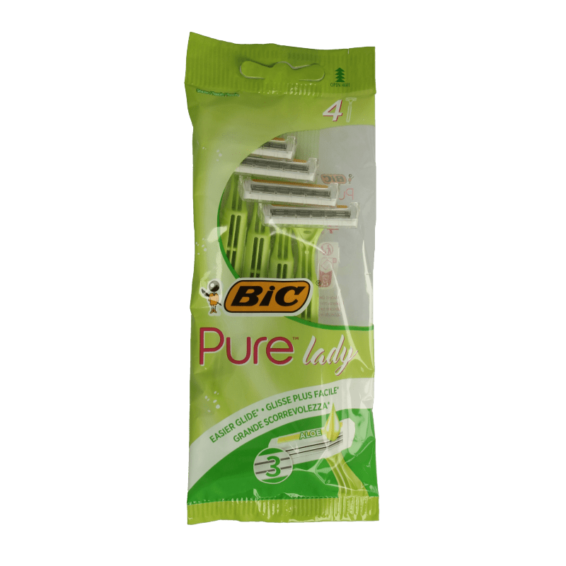 BIC Pure lady pouch 4 Stuks - DrogistWereld