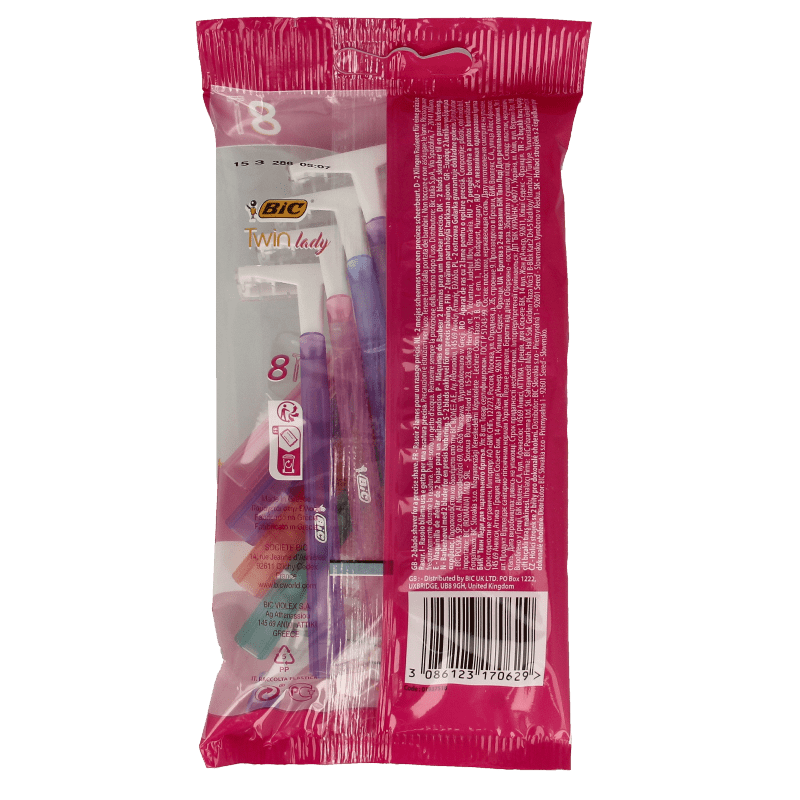 BIC Twin lady shaver pouch 8 8 Stuks - DrogistWereld