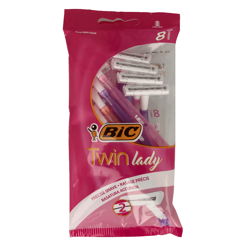 BIC Twin lady shaver pouch 8 8 Stuks - DrogistWereld