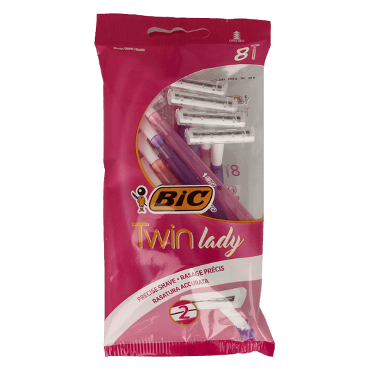 BIC Twin lady shaver pouch 8 8 Stuks - DrogistWereld