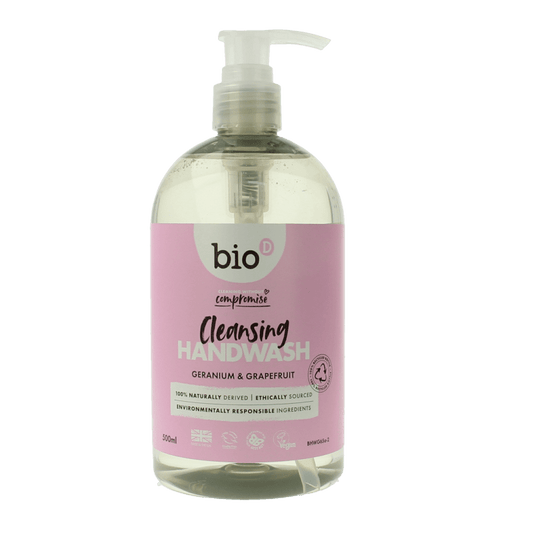 Bio - D Handzeep vloeibaar geranium & grapefruit 500 Milliliter - DrogistWereld