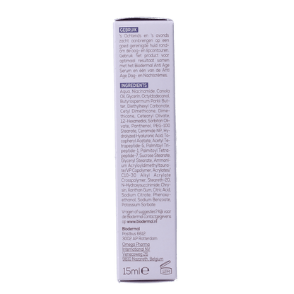 Biodermal Anti age oog - en lipcontour creme 15 Milliliter - DrogistWereld