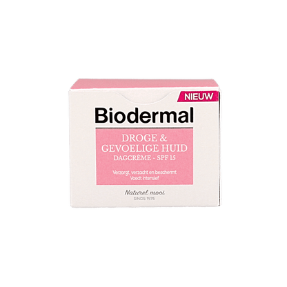 Biodermal Dagcreme droge en gevoelige huid 50 Milliliter - DrogistWereld
