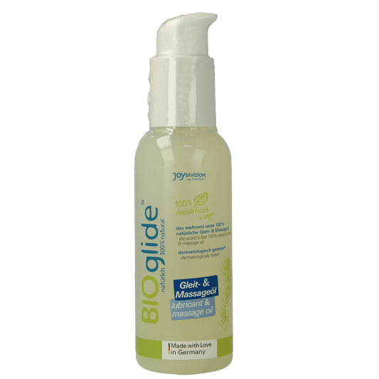 Bioglide Glijmiddel en massageolie 125 Milliliter - DrogistWereld