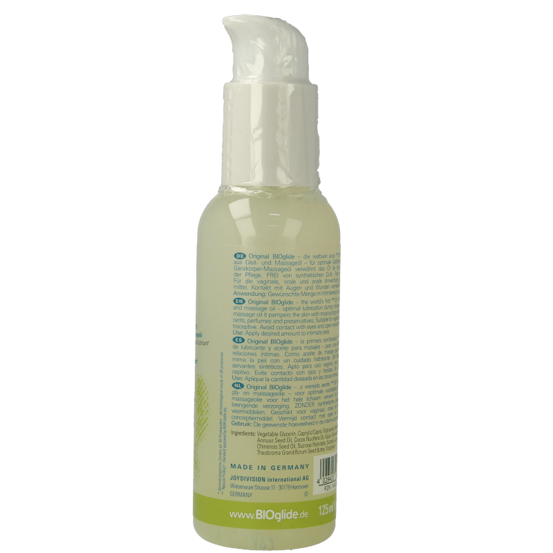 Bioglide Glijmiddel en massageolie 125 Milliliter - DrogistWereld