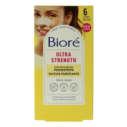 Biore Ultra diep reinigende strips 6 Stuks - DrogistWereld
