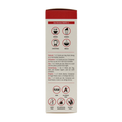 Biotona Acerola C 500 shots 2.2 gram bio 20 Stuks - DrogistWereld