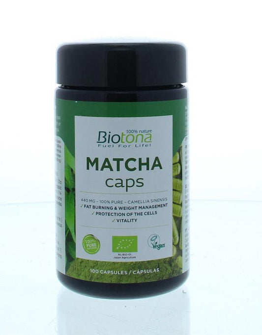 Biotona Matcha bio 100 Capsules - DrogistWereld