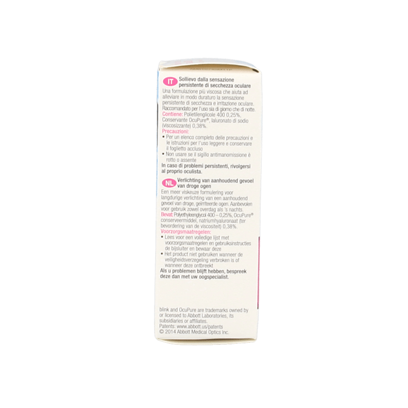 Blink Intensive tears plus oogdruppels 10 Milliliter - DrogistWereld