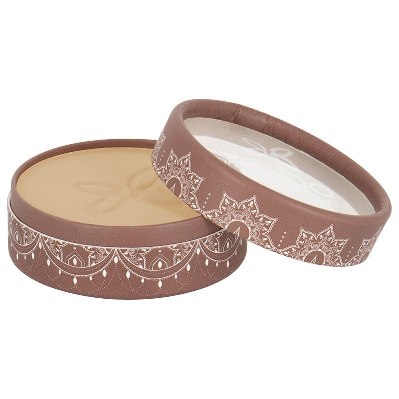 Boho green makeup Compact powder beige dore 03 4.5 Gram - DrogistWereld