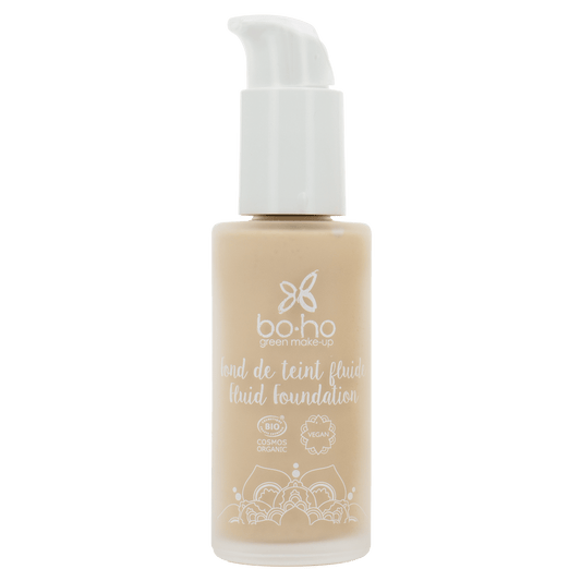 Boho green makeup Liquid foundation 01 porcelain 30 Milliliter - DrogistWereld