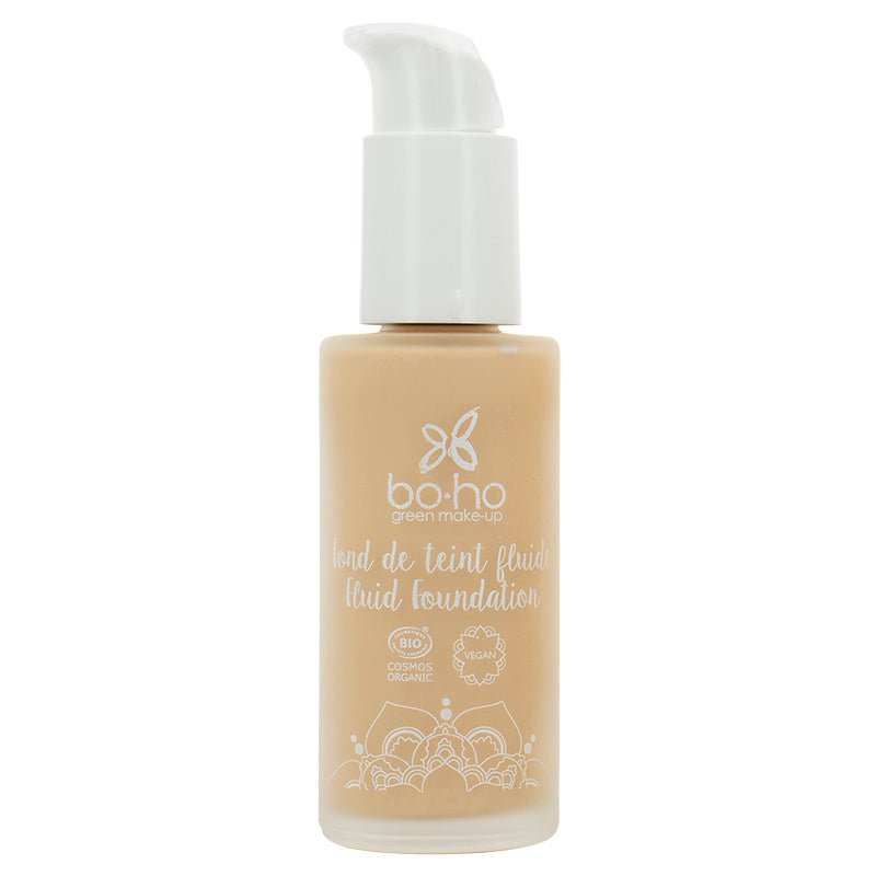 Boho green makeup Liquid foundation 03 sable/sand 30 Milliliter - DrogistWereld