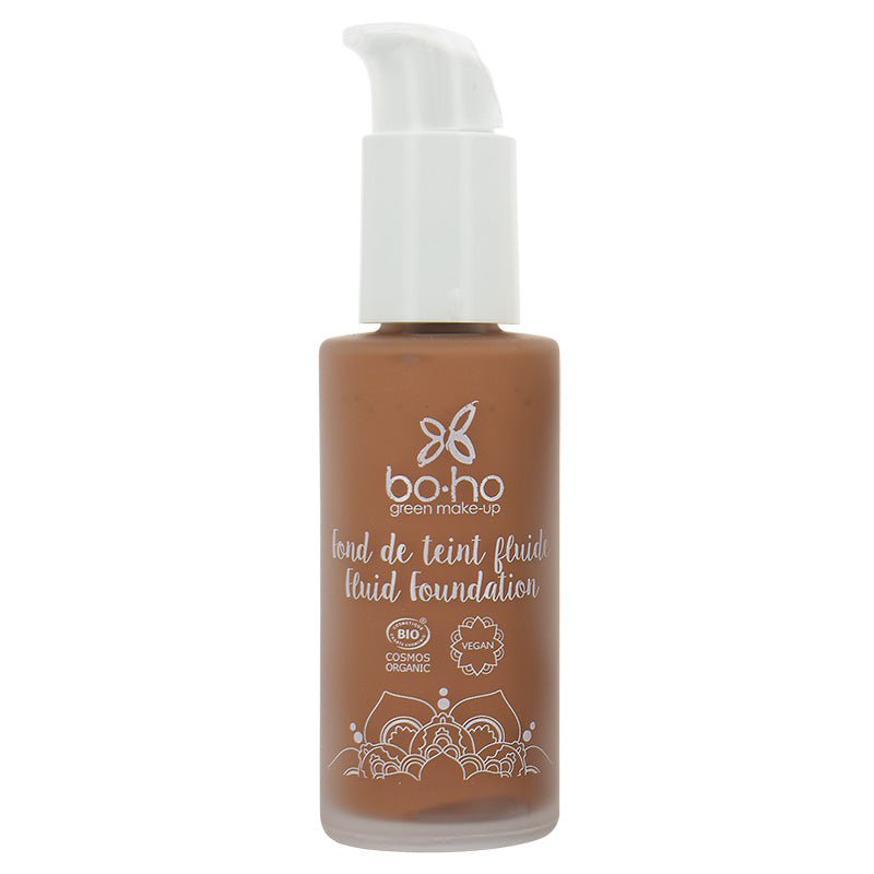 Boho green makeup Liquid foundation 08 brun froid 30 Milliliter - DrogistWereld