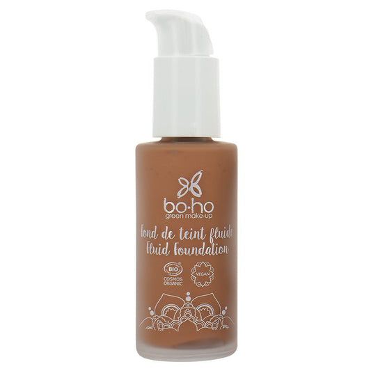 Boho green makeup Liquid foundation 08 brun froid 30 Milliliter - DrogistWereld