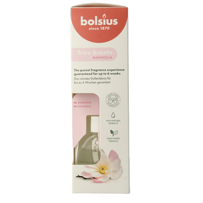 Bolsius True Scents geurverspreider magnolia 60 Milliliter - DrogistWereld