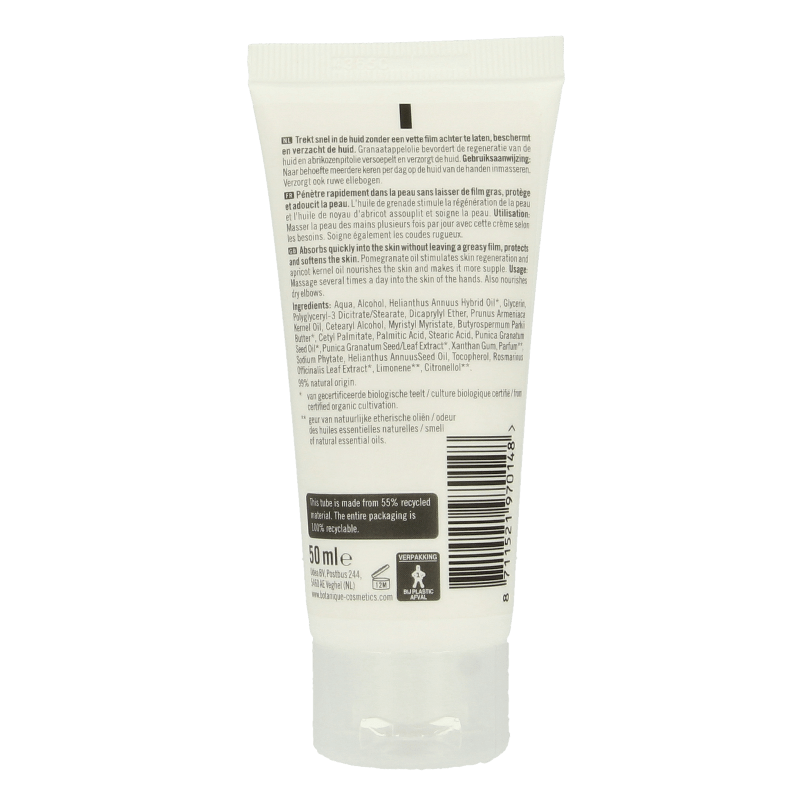Botanique Handcreme granaatappel 50 Milliliter - DrogistWereld