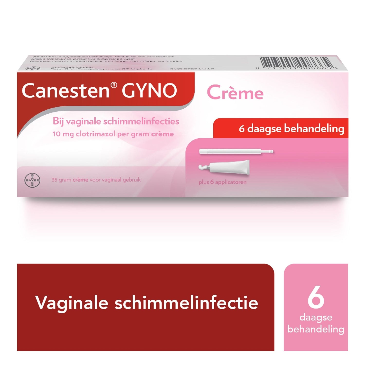 Canesten Gyno creme (6 applicaties) 35 Gram - DrogistWereld