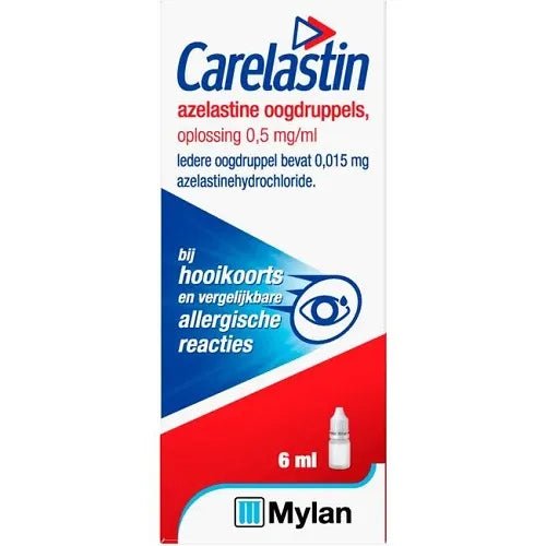 Carelastin Oogdruppels azelastine 6 Milliliter - DrogistWereld
