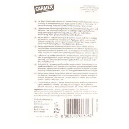 Carmex Lip balm classic stick 4.3 Gram - DrogistWereld