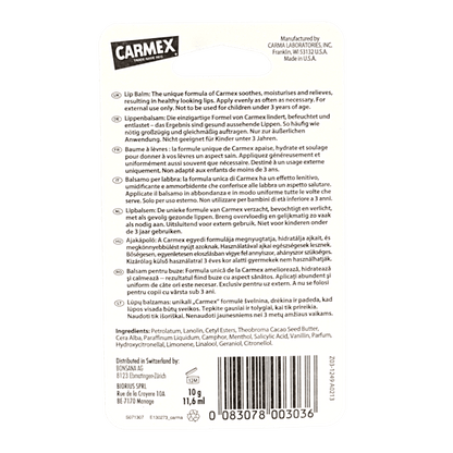 Carmex Lip balm classic tube 10 Gram - DrogistWereld