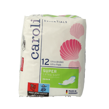 Caroli Maandverband ultra super plus 12 Stuks - DrogistWereld