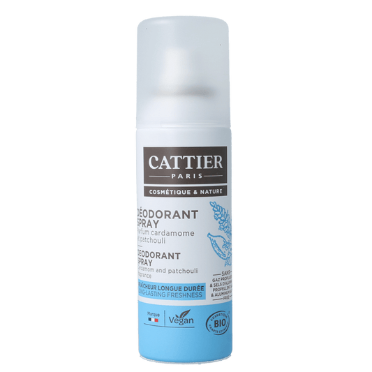 Cattier Deodorant spray cardamom patchouli 100 Milliliter - DrogistWereld