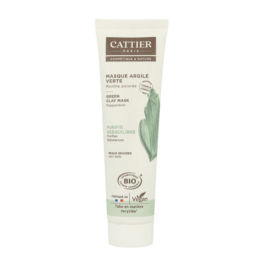 Cattier Groene klei masker munt 100 Milliliter - DrogistWereld