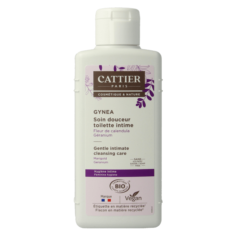 Cattier Gynea intieme hygiene cleansing care 200 Milliliter - DrogistWereld