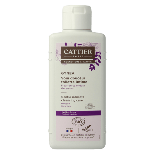 Cattier Gynea intieme hygiene cleansing care 200 Milliliter - DrogistWereld