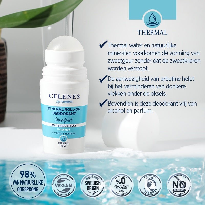 Celenes Thermal deodorant whitening roll - on 75 Milliliter - DrogistWereld