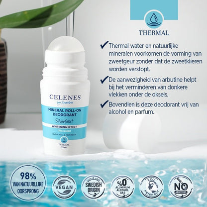 Celenes Thermal deodorant whitening roll - on 75 Milliliter - DrogistWereld