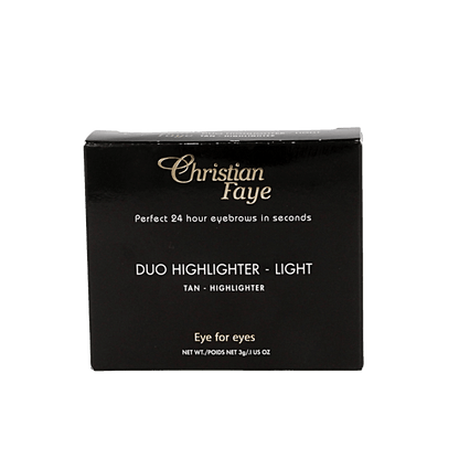 Christian Faye Eyebrow make up duo highlighter light 1 Stuks - DrogistWereld