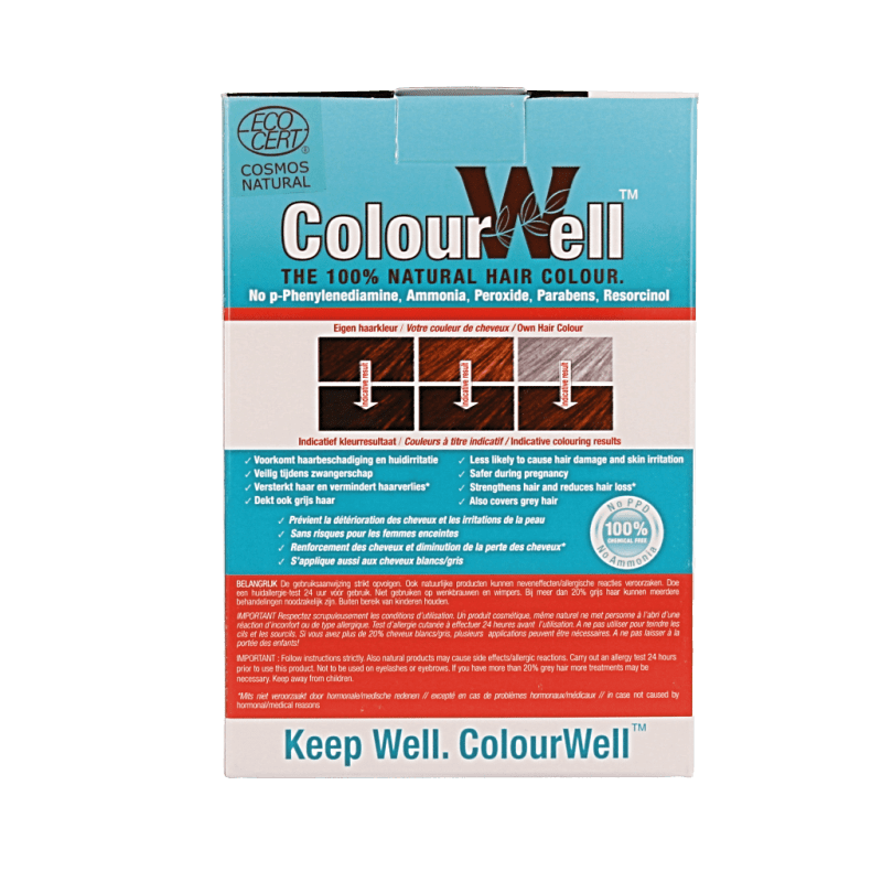 Colourwell 100% Natuurlijke haarkleur mahonie 100 Gram - DrogistWereld