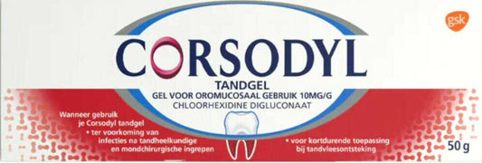 Corsodyl Tandgel 1% 50 Gram - DrogistWereld