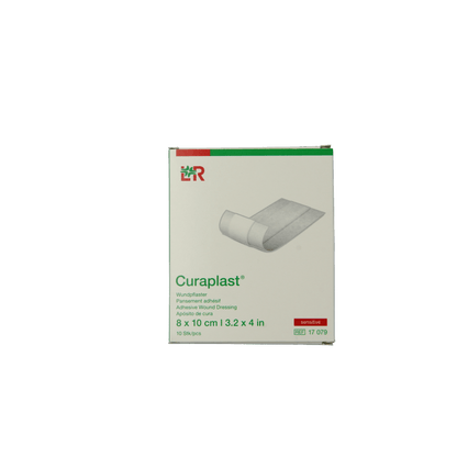 Curaplast Sensitive wondpleister 8cm x 10cm 10 Stuks - DrogistWereld