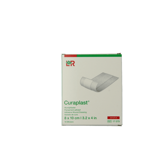 Curaplast Sensitive wondpleister 8cm x 10cm 10 Stuks - DrogistWereld