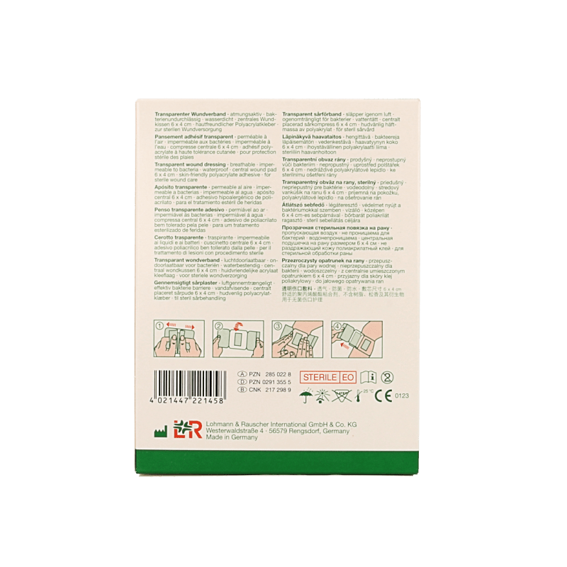 Curapor Transparant 10 x 8cm steriel 5 Stuks - DrogistWereld
