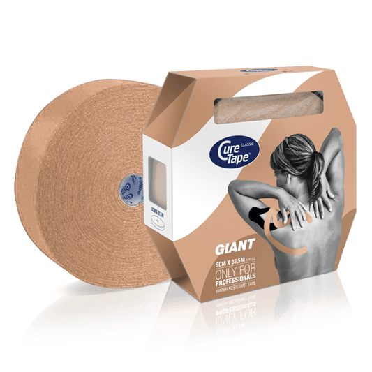 Cure Tape Kinesiotape giant beige 31.5m x 5cm 1 Stuks - DrogistWereld