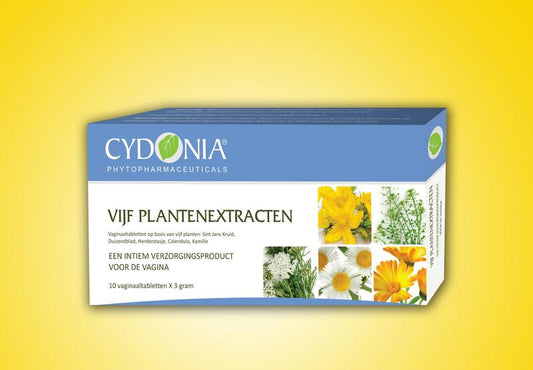 Cydonia Vijf plantenextractien intiem 10 Zetpillen - DrogistWereld