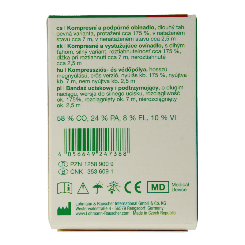 Dauerbinde K elastische zwachtel 7m x 8cm 1 Stuks - DrogistWereld