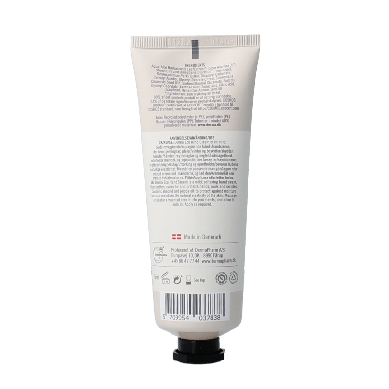 Derma Eco hand cream 75 Milliliter - DrogistWereld