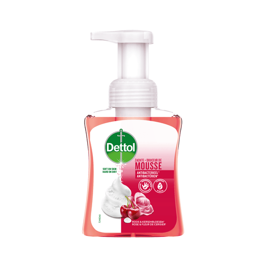 Dettol Mousse rose & cherryblossom 250 Milliliter - DrogistWereld